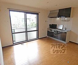 叡山電鉄鞍馬線 木野駅 徒歩3分の賃貸アパート 2階2LDKのリビング/ダイニング