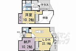 Ｇｒａｎｄ　Ｅ’ｔｅｒｎａ京都 10階1SLDKの間取り