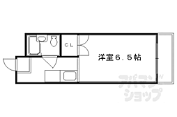メゾンドール 3階1Kの間取り