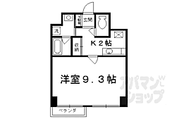 Ｋ’Ｓ　ｃｕｂｅ　東山 2階1Kの間取り