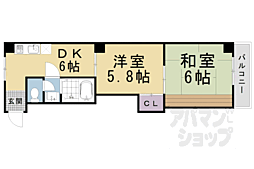 澤屋ビル 2DKの間取図画像