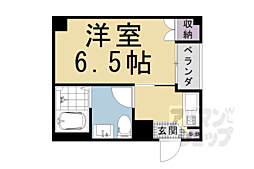 Ｍｏｒｅ西洞院 5階1Kの間取り