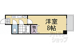 アーベイン吉田 1階1Kの間取り