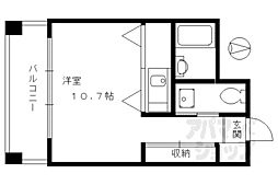 ｓｕｍａｕ 3階ワンルームの間取り