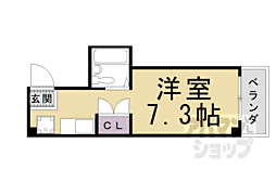 ＧＥＭ7 4階ワンルームの間取り