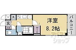 叡山電鉄叡山本線 修学院駅 徒歩6分の賃貸マンション 3階1Kの間取り