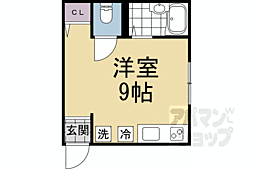 ウイング塔ノ段 ワンルームの間取図画像
