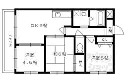 フローラみずほ 3DKの間取図画像