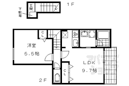 JR山陰本線 丹波口駅 徒歩9分 2階/-