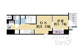 阪急京都本線 大宮駅 徒歩5分の賃貸マンション 2階1DKの間取り