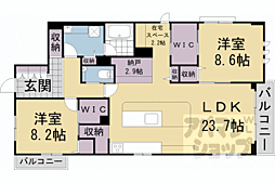 グランメゾン御所南 2階/202