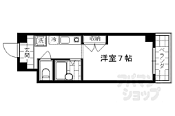 グランドソレーユ 1Kの間取図画像