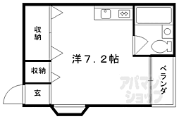 フラットYOU ワンルームの間取図画像