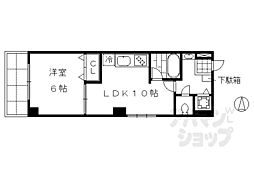 サンモリタ 1LDKの間取図画像