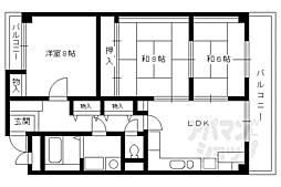 プラザ晴明館 3LDKの間取図画像