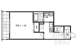 プライム西洞院 1Kの間取図画像