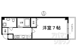 ラクティー四条寺町 1Kの間取図画像