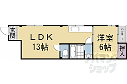 アズビル 1LDKの間取図画像