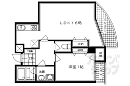 たけうちビル 1LDKの間取図画像