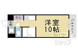 リ・エチカ ワンルームの間取図画像