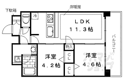 京都市営烏丸線 十条駅 徒歩5分 6階/-