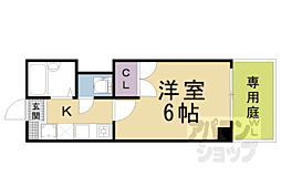 ヴァインオークファイン 1Kの間取図画像