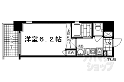 エステムコート御所南2 1Kの間取図画像
