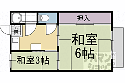シオン荘 2Kの間取図画像