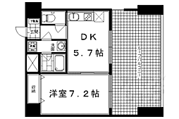 アーバネックス室町 1DKの間取図画像