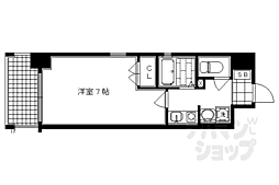 ベラジオ御所東 1Kの間取図画像