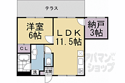 上阿達谷口マンション 1SLDKの間取図画像