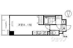 ベラジオ五条堀川3 ワンルームの間取図画像