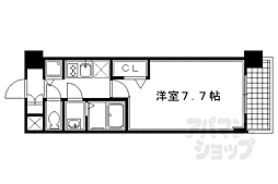 プレサンス京都天使突抜奏 1Kの間取図画像