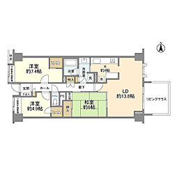 間取図画像 3LDK