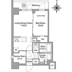 コンフォリア本所吾妻橋II 3階1SLDKの間取り