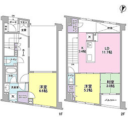 ソアラノーム碑文谷 1階2SLDKの間取り