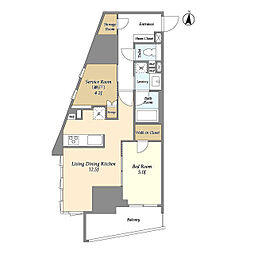 ＬａＳａｎｔｅ文京千駄木 7階1SLDKの間取り