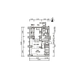 東雲キャナルコートＣＯＤＡＮ14号棟 10階1LDKの間取り