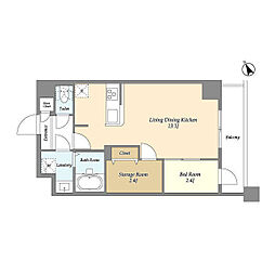 間取図画像 1SLDK