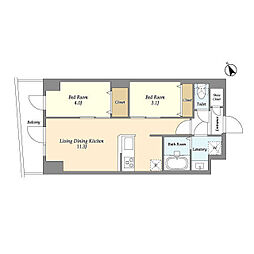 間取図画像 2LDK