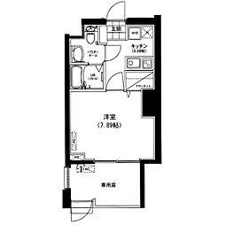サウンドおしあげ 1Kの間取図画像