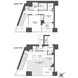コンフォリア新中野 2LDKの間取図画像