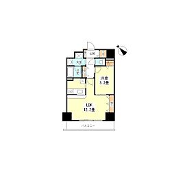 TKフラッツ渋谷 1LDKの間取図画像