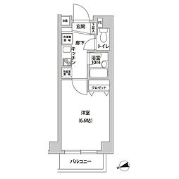 ラクラス荻窪 1Kの間取図画像
