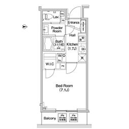 COMFORIA錦糸町 1Kの間取図画像