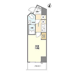 アルファコート西川口26 1Kの間取図画像