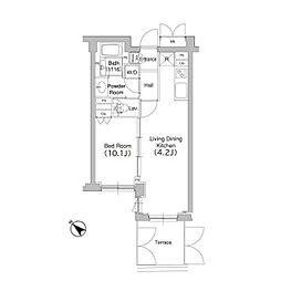 コンフォリア原宿 1LDKの間取図画像