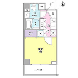 リバーレ秋葉原 1Kの間取図画像