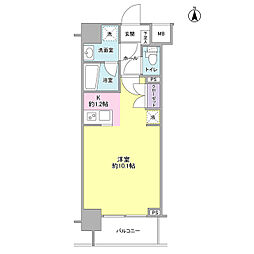 モンレーヴ錦糸町 ワンルームの間取図画像