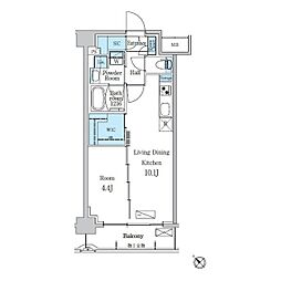 江戸川区西瑞江4丁目マンション 1LDKの間取図画像